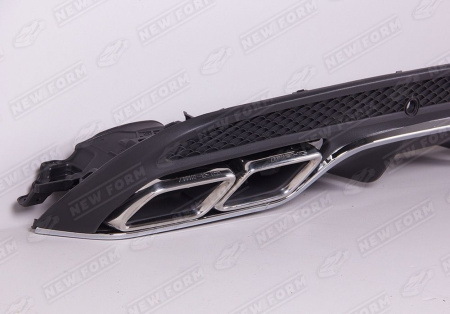 Mercedes-Benz C-Klasse W205 рестайлинг 2018 - 2021 Диффузор с насадками 6.3 AMG хром