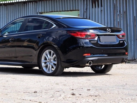Mazda 6 (13 – 18) диффузор заднего бампера, гладкий