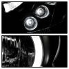 Toyota Camry 30 (02-06) UAE, Europe, USA фары передние черные со светящимися ободками, комплект 2 шт.