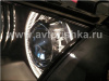 BMW 3 E46 (98-01) 4 дв. фары передние линзовые черные, со светящимися ободками, с поворотниками, комплект лев.+прав.