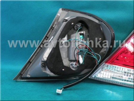 Toyota Camry 30 (02-04) фонари задние светодиодные красно-хромированные, комплект 2 шт.