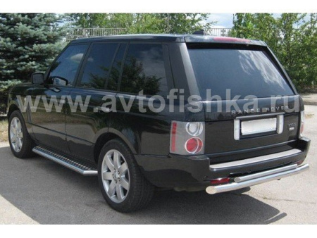 Range Rover Vogue (02-) защита заднего бампера, труба 70 мм/42 мм