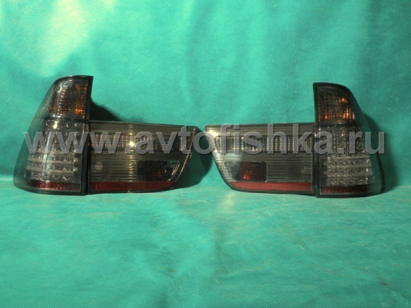 BMW X5 (98-06) задние фонари светодиодные тонированные, комплект 2 шт.