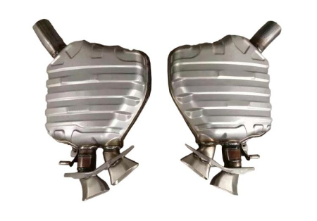 Двойной выхлоп W12 для Audi A8 2011-2014 - нержавейка