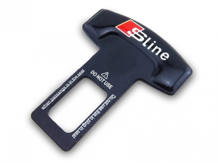 Вставка в замок ремня безопасности с логотипом Audi S line, лакированная