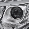Mercedes S W220 (98-05) фары передние линзовые хромированные, с подсветкой DRL