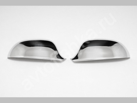 Audi A6 (2009-) накладки на зеркала из нержавеющей стали, комплект 2 шт.