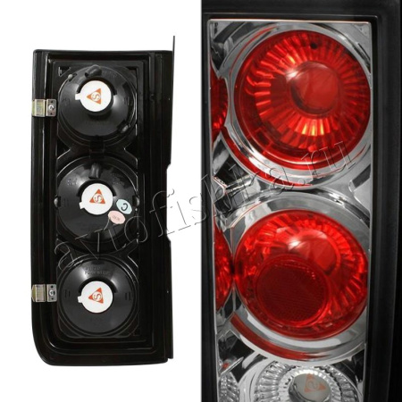 Hummer H2 (02-08) фонари задние хромированные Altezza стиль, комплект 2 шт.