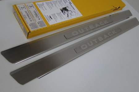 Subaru Outback 2 (00-04) накладки на внутренние пороги, к-кт 4шт.