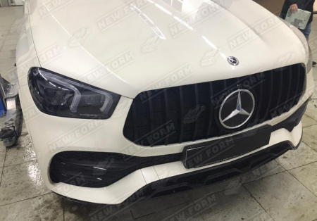 Mercedes-Benz GLE-Klasse V167 2018 - 2023 Решетка радиатора AMG GT черная в AMG пакете