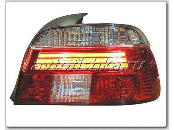 BMW 5 E39 фонари задние красно-белые, комплект 2 шт.