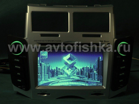 Toyota Yaris P2 (05-) головное устройство с 7" HD экраном, GPS навигацией