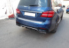 Mercedes-Benz GLS-Klasse X166 2015 - 2019 Диффузор заднего бампера 6.3 AMG черный с хромированными насадками