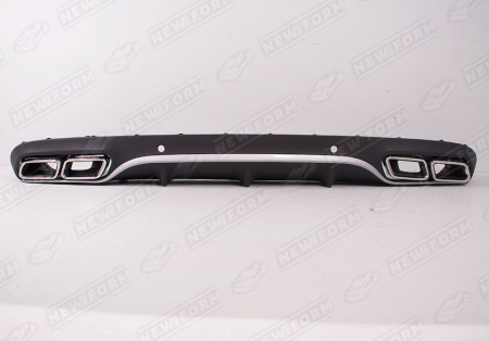 Mercedes-Benz C-Klasse W205 Coupe 2014 - 2018 Диффузор с насадками хром 6.3 AMG