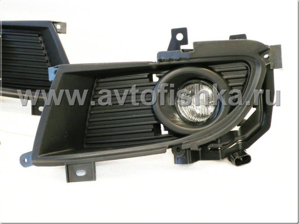 Mitsubishi Lancer 9 (03-05) фары передние противотуманные с черными рамками, комплект 2 шт.