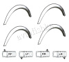 Mercedes Benz W126 накладки на арки крыльев из полированной нержавеющая сталь, комплект 4 шт.