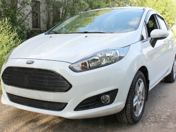 Ford Fiesta (16–) Защита радиатора Premium, чёрная, низ