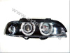 BMW 5 E39 (95-03) фары передние черные, со светящимися ободками, с мотором электрокорректора, комплект 2 шт.