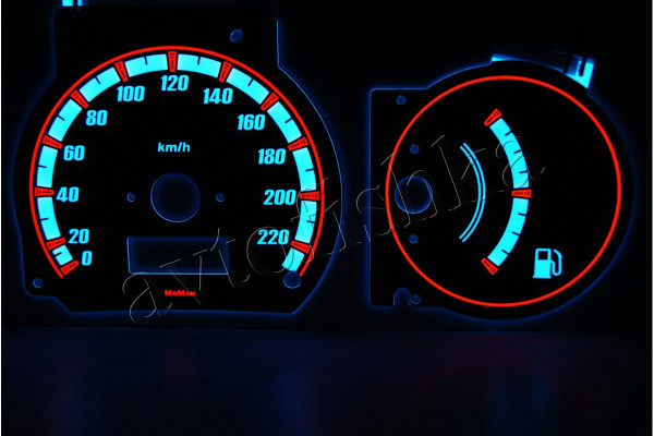 Mitsubishi Colt (96 - 03) CJ0 светодиодные шкалы (циферблаты) без оборотов в минуту - дизайн 1