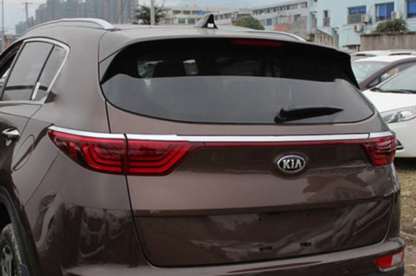 Kia Sportage (16–) Накладки на задние фонари, 4 части, ABS пластик, хром