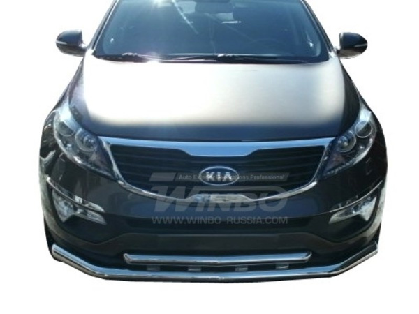 Kia Sportage (2010-) защита переднего бампера из нержавеющей стали