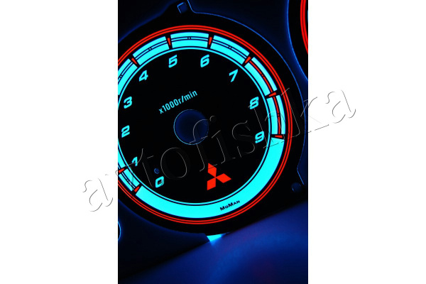Mitsubishi Eclipse 2G светодиодные шкалы (циферблаты) на панель приборов - дизайн 3