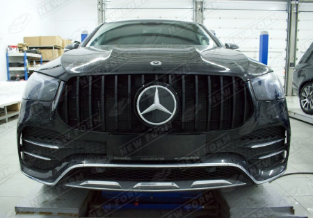 Mercedes-Benz GLE-Klasse C167 2019 - 2023 Решетка радиатора AMG GT черная в AMG пакете