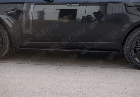 Land Rover Range Rover 5 поколение 2021 - 2023 Пороги черный молдинг