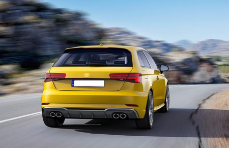 Насадки на выхлоп S3 для Audi A3 2013-2020 - нержавейка