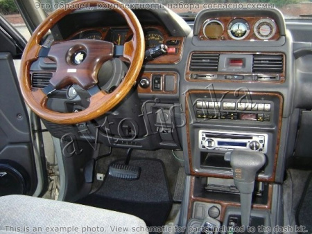 Декоративные накладки салона Mitsubishi Pajero/Montero 1991-1999 полный набор, 11 элементов.