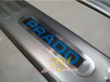 Toyota Land Cruiser Prado 150 (2010-) накладки на порожки передних и задних дверных проемов со светящейся надписью "Prado", нержавеющая сталь