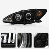 Toyota Camry 30 (02-06) UAE, Europe, USA фары передние черные со светящимися ободками, комплект 2 шт.