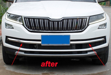 Skoda Kodiaq (16–) Накладка на решётку бампера
