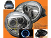 Volkswagen New Beetle (98-05) фары передние хромированные со светящимися ободками, комплект 2 шт.