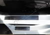 Hyundai Solaris (10–/14–) Накладки на пороги, нерж., 4 части (надпись SOLARIS)