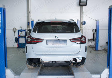 BMW X3 G01 рестайлинг 2021 - н.в. Диффузор заднего бампера M