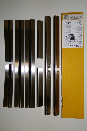 Volkswagen Golf 5 (04-08) 5 дверн. накладки на внутренние пороги, к-кт 8шт.