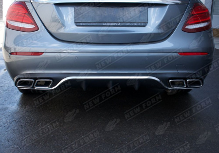Mercedes-Benz E-Klasse W213 2016 - 2020 Диффузор заднего бампера 6.3 AMG с насадками на глушитель