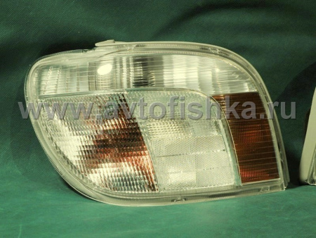 Toyota Yaris, Vitz (99-05) фонари задние внешние белые, комплект 2 шт.