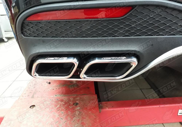 Mercedes-Benz GLS-Klasse X166 2015 - 2019 Насадки на глушители 6.3 AMG хром