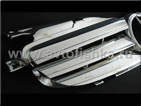 Mercedes SLK R170 (98-04) решетка радиатора 3 ламели, дизайн SL, хромированная