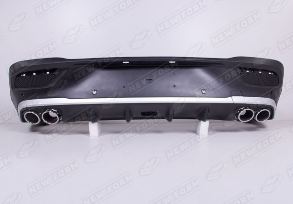 Mercedes-Benz GLE-Klasse C167 рестайлинг 2023 - н.в. Диффузор заднего бампера 5.3 AMG с хром насадками на глушитель