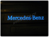 Mercedes C-class W203 декоративные накладки порогов дверных проемов, стальные со светящейся надписью, комплект 4 шт.