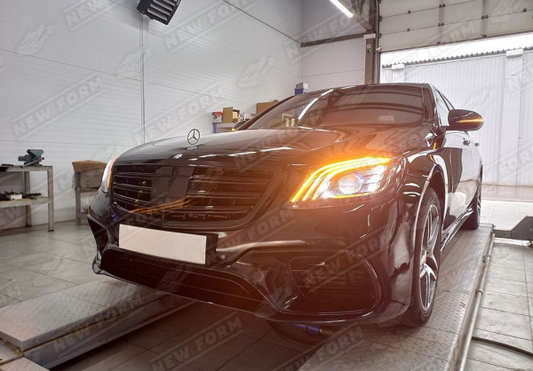 Mercedes-Benz S-Klasse W222 2013 - 2017 Комплект рестайлинга 6.3 AMG с оптикой и решеткой