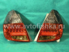 Honda Fit, Jazz (01-06) фонари задние светодиодные красно-тонированные, комплект 2 шт.