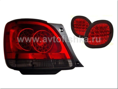 Lexus GS300, GS430 (97-04) фонари задние светодиодные красно-тонированные, комплект лев.+прав.